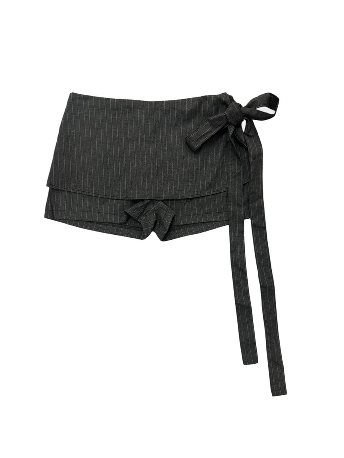 layered warp skort