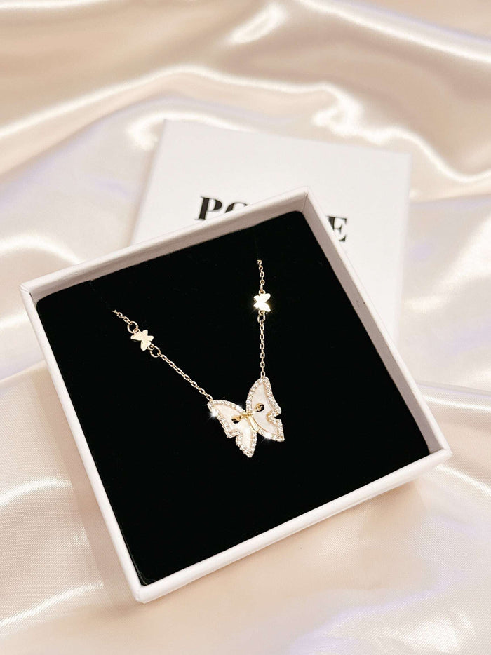 butterfly bijou necklace